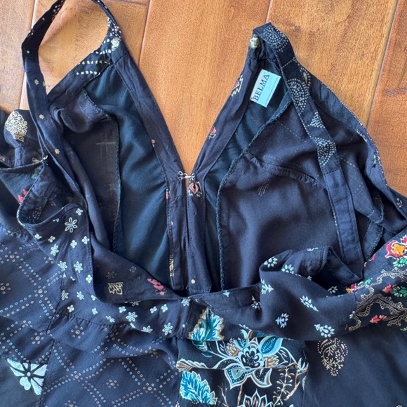 Boho Crotch Drop Tank Dress Jumpsuit Hippie Oversized O/S - Picture 10 of 15